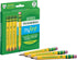 Ticonderoga My First Short Triangular Wood-Cased Pencils, 2 HB Soft with Erasers, Yellow, 12 Count