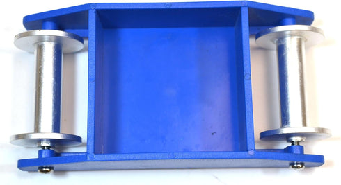 5.25" 1.2", 1.25" EISCO Hall's Carriage, Blue Plastic Resin & Aluminum, x Wheels, Physics Teaching Tool