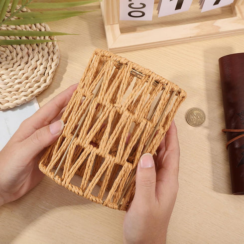 2 4.65.9 inch CHGCRAFT Pcs Rattan Lamp Shade Woven Lampshade Replacement Lamp Covers for Pendant, Table, Wall and Floor
