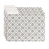 U Brands Moroccan File Folders, Office Supplies, 1/3-Cut Tabs in Assorted Positions, Letter Size, Black and White, 9