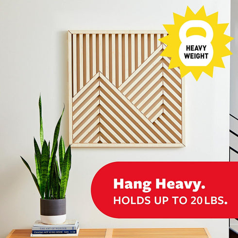 Command 20 lb XL Heavyweight Picture Hanging Strips, 10 Pairs for Damage-Free Home Decor, White Adhesive