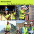 10 Pack 2 Blue Safety Vests - Reflective High Visibility Construction ANSI Class Work Vests for Men,Woman,Hi Vis Mesh