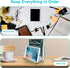 Boloyo Acrylic File Holder, 2PC Clear File Organizer, Desktop Mail Letter Sorter for Home Office School Document Storage