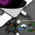 YOJOCK USB C Tester, USB Power Meter 2 in 1 Digital Multimeter, 3.6-32V Voltage and Current Tester