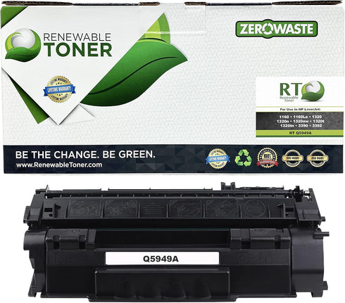 Renewable Toner 49A Compatible Replacement for HP Q5949A, Laserjet 1160 1320 1320N 1320T 1320TN 1320NW 3390 3392 Office