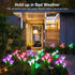 4 Pack 7 KOOPER Outdoor Solar Lights, Solar Garden Light with Bigger Lily Flowers, Waterproof Color Changing Solar