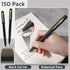 Outus 150 Pcs Black Gel Ink Pens, Ultra Fine Point Rollerball Pens for Office, School, Writing, Sketching