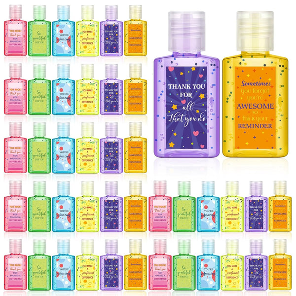 24 Pcs Thank You Mini Hand Sanitizer Bulk Travel Size 1oz Employee