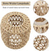 RTNLIT 7.08" D7.48" Handmade Woven Lampshade Replacement H, Retro Boho Rattan Lamp Shade for Table Floor Pendant Light