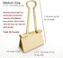 Binder Clips Medium Metal Clamp, 1-1/4 in (1.25 inch), Gold, 24 Count