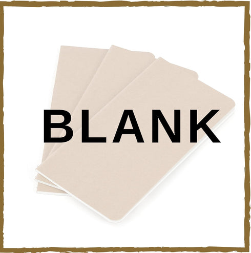 Wanderings Blank Passport Size Travelers Notebook Inserts, 3.5" x 5", 80gsm Paper, 3 Booklets