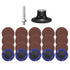HARFINGTON 22pcs Quick Change Discs Set 2" Roll Lock Sanding Discs with