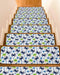 BOHOOSKYLAR Summer Marine Life Stair Treads Watercolor Navy Blue Starfish Crabs Coconut Tree