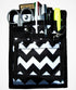 6 Piece Protective Lab Coat Pocket Organizer Kit - Popular Black and White Chevron Pattern