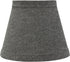 Aspen Creative 32064-2A, 3" 5" 4" Set 2 Hardback Empire Clip-On Chandelier Lamp Shade, Grey, Top x Bottom x Slant