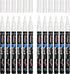 Overseas Paint Pens, White Permanent Acrylic Markers, 12 Pack, Water Based, Extra Fine Marker for Wood, Metal, Glass
