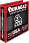 Samsill Durable 3 Inch Binder, Red, Made in the USA, D Ring Binder, Holds 625 Pages