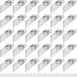 dosamll 20PCS Metal Corner Brackets with Mounting Screws, Furniture Angle Connectors for Cabinet,