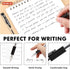 Shuttle Art 50 Pack Black Gel Pens, Fine Point 0.5mm Rollerball for Smooth Writing, Comfortable Grip for Office and