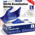 Supmedic Nitrile Exam Gloves, 4 Mil 100 Pcs, Powder-Free Latex-Free Cooking Food-Safe