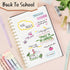 Gel Pens, Aesthetic Office College Supplies, Birthday Gifts for Women, Black Ink Cute Pens, 6 Pack