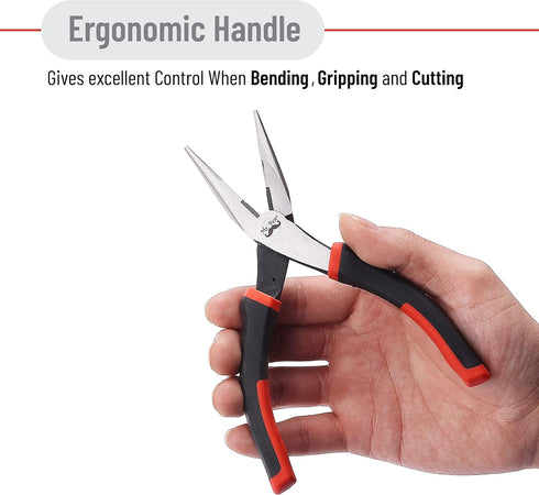 Mr. Pen Needle Nose Pliers, 6 Inch Long Nose Tool with Cutter, Pliers for Wire Wrapping, Crafts, Jewelry Making Supplies