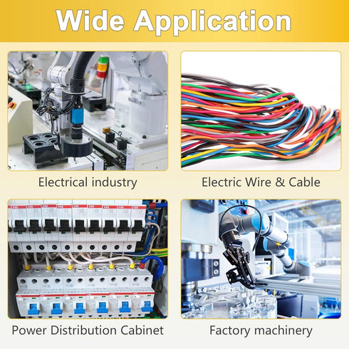 200 Pcs Yellow Female Quick Disconnects, Vinyl Insulated Spade Wire Connectors 12-10 AWG