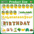 Jungle Theme Monkey Birthday Bulletin Board Set Classroom Happy Birthday Chart Cutouts Safari Decorations for Calendars Bulletin Boards Wall Preschool Decor Back to School Teacher Supplies