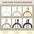 Royal Designs, Inc. CO-6001-OW-8-2 NEMA-15P SPT-1 8 2-Pack Twisted Rayon Lamp Cord with Plug, Stripped Ends Ready