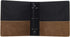 Mini 2 Inch 3 Ring Binder 9.4" x 8.5" - Vintage PU Leather Small Binder for Recipes or Wedding Planner