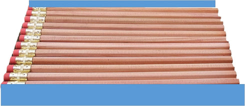 Moon Products Bare Wood Natural Premium Pencils Number 2 HB, 36 Pencils for School and Office Use