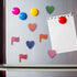 PATIKIL Flag Shaped Refrigerator Stickers, 50 Pcs Colorful Self Adhesive Magnets for Whiteboard, Map, Office