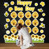 Bee Birthday Bulletin Board Set with Happy Bee Day Decorations, Honeycomb Cutouts, and Sunflowers for Classroom Decor