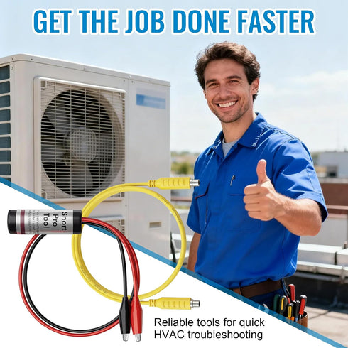 24 12'' HVAC Short Finder Kit for VAC Circuits, Short Circuit Finder with Lead & Alligator Clips, Includes Magnetic