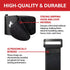 Reusable Cinch Straps 3/4" x 8", 12 Pack, Multipurpose Quality Hook and Loop Securing Straps (Black)