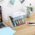 5 8 inch BTSKY Clear Acrylic x Index Card Box with Sign Lid - Index Card Holder Notecard Box Recipe Card Box Plastic