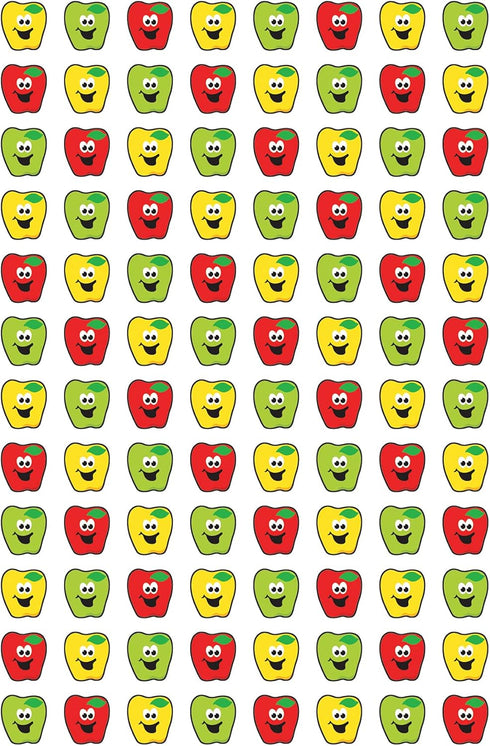 Trend Happy Apples superShapes Stickers, 800 Count, Classroom Incentives