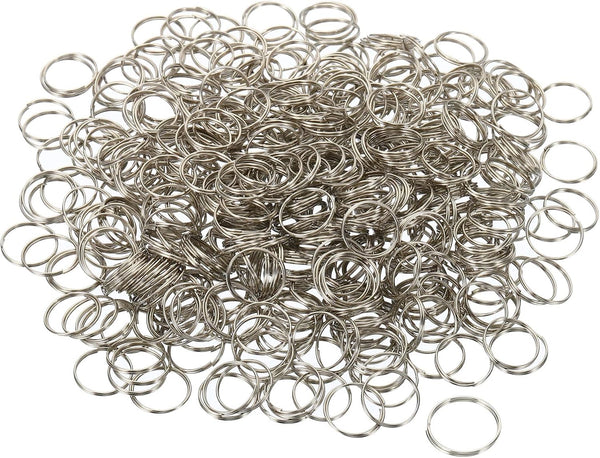 PATIKIL Mini Split Rings, 500 Pack 11mm/0.4" OD Split Circular Ring Stainless