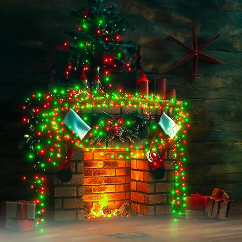 20FT 100 Count TW SHINE Christmas Mini String Lights, Incandescent Mini Christmas Tree Lights, Waterproof Xmas String