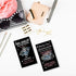 Jewelry Cleaning and Care Cards for Papa, Package of 50, Bling Luminous Silver Diamond Jewelry Care Instructions