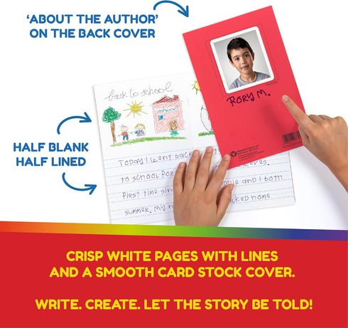 Hygloss My Storybook Blank Book - 5.5" x 8.5", Pack of 24 for Creative Writing