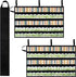 Pack of 2 Bulletin Board Border Storage - Black, 37.5" x 23.8" Pocket Charts for Easy Organization, Portable Box