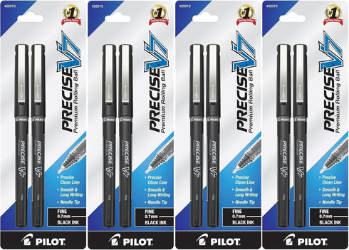 Pilot Precise V7 Fine Premium Rolling Ball Pens, Capped