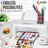 Printable Vinyl Sticker Paper for Inkjet Printer, Frosty Clear, 15 Self-Adhesive Sheets, Waterproof Decal Paper