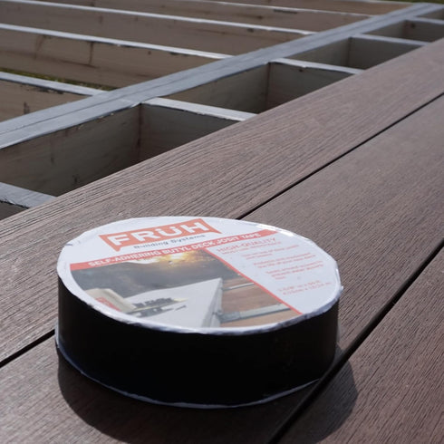 Butyl Joist Tape for Decking 1-5/8" X 50', 1 Pack - Seals & Protects Wood Joists from Water Damage