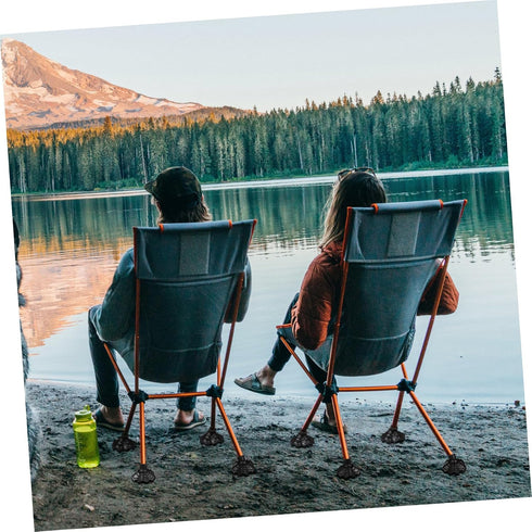4Pack Garneck Camping Chair Foot Protectors Black Plastic Leg Protectors Outdoor Table Foot Cover for Camping Folding