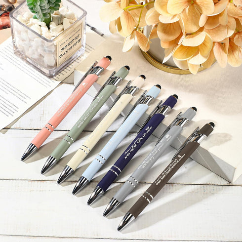 Fumete 42 Pcs Bible Verse Ballpoint Pens, Christian Stylus Pens with Inspirational Quotes, Bible Verse Pens Bulk Gift