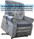 COMFORTANZA 20x20x3 Medium-Soft Memory Foam Recliner Chair Seat Cushion for Long Sitting - Armchair Pad with Washable