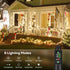 2-Pack 66ft 200LED 1200mah Rechargeable Battery Operated String Lights, Total Rechargeable String Light Waterproof