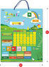 Magnetic Learning Calendar with Weather Station, 55 PCS, Wall Mountings Ready, 15” x 12”